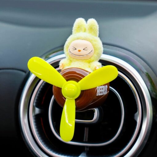 Cute Cartoon Car Vent Freshener – Propeller Clip with Plush Doll