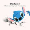 Cute Stitch Long Ears AirPods Case – Kawaii Silicone Cover with Key Ring for AirPods 1 2 3 4 Pro Pro 2