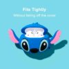 Cute Stitch Long Ears AirPods Case – Kawaii Silicone Cover with Key Ring for AirPods 1 2 3 4 Pro Pro 2