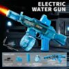 Electric Water Gun AK-Style – Flame Effect, LED Lights, Outdoor Summer Toy