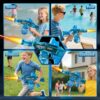 Electric Water Gun AK-Style – Flame Effect, LED Lights, Outdoor Summer Toy