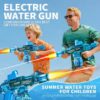 Electric Water Gun AK-Style – Flame Effect, LED Lights, Outdoor Summer Toy