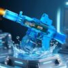 Electric Water Gun AK-Style – Flame Effect, LED Lights, Outdoor Summer Toy