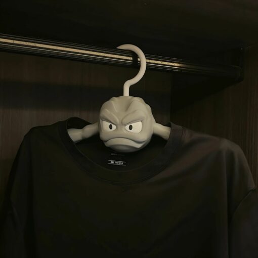 Geodude Pokemon Hanger – Funny & Creative 3D Wall Hook with Extended Arms for Coats, Bags & Room Decor