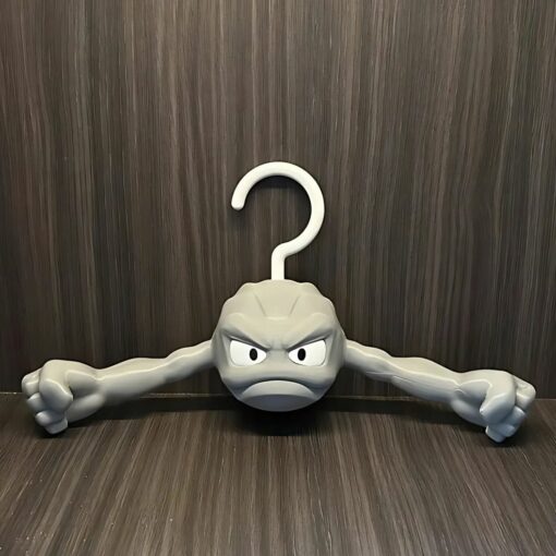 Geodude Pokemon Hanger – Funny & Creative 3D Wall Hook with Extended Arms for Coats, Bags & Room Decor