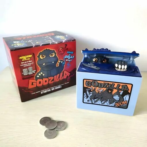 Godzilla Coin Stealing Bank – Electronic Piggy Bank for Saving & Decor