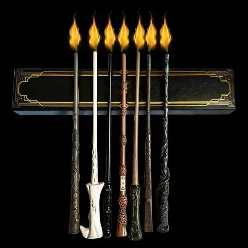 Harry Potter Spitfire Wand – Real Flame-Shooting Wizard Wand for Magical Cosplay, Tricks & Illusions