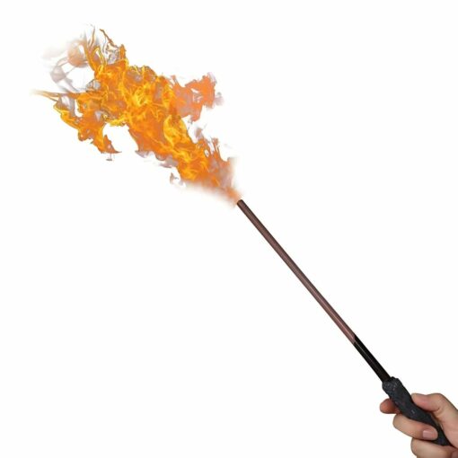 Harry Potter Spitfire Wand – Real Flame-Shooting Wizard Wand for Magical Cosplay, Tricks & Illusions
