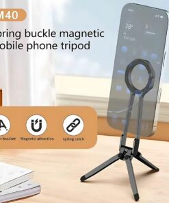 MagSafe Dual-Sided Magnetic Phone Tripod Stand, 360° Rotating – Portable Holder for Travel, Vlog & Live Streaming