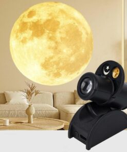 Mini Galaxy Projector Lamp – Earth Moon Light, Starry Sky, Rotating Planetarium, LED Night Light, Room Decor