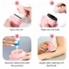Oval Silicone Sunscreen Applicator – Refillable Bottle for Travel, Camping