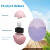 Oval Silicone Sunscreen Applicator – Refillable Bottle for Travel, Camping