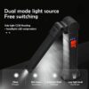 Portable COB LED Work Light – Magnetic Rechargeable Flashlight with Hook, 4 Modes, 360° Folding Design