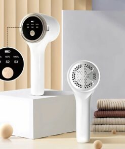 Portable Electric Lint Remover for Clothing – Rechargeable Fabric Shaver with LED Display