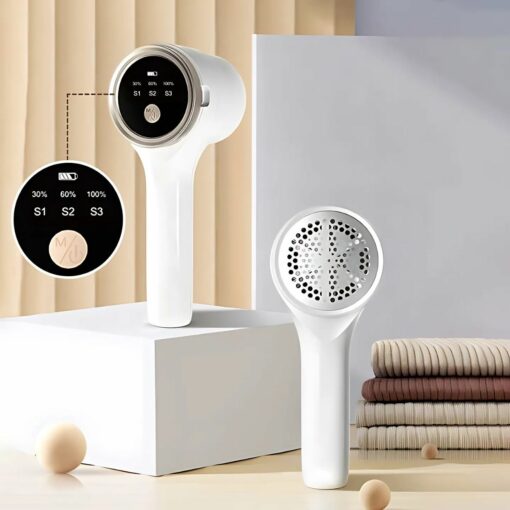 Portable Electric Lint Remover for Clothing – Rechargeable Fabric Shaver with LED Display