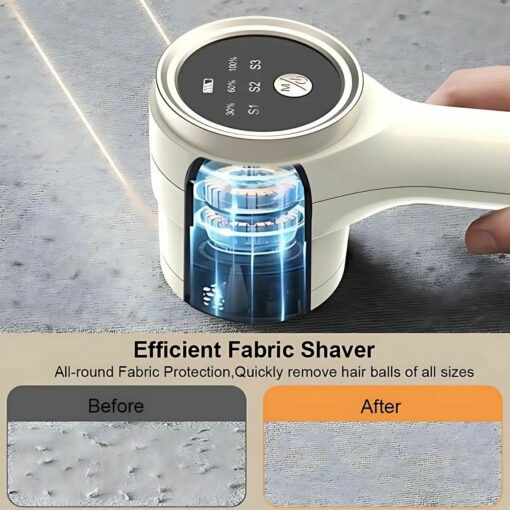 Portable Electric Lint Remover for Clothing – Rechargeable Fabric Shaver with LED Display