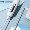 Portable LED Pet Trimmer – For Paws, Face & Ears, Quiet Rechargeable Clipper