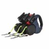Retractable Dual Dog Leash with LED, 360° No Tangle – 3M Reflective, Dual Brakes for Each Dog