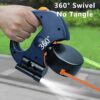 Retractable Dual Dog Leash with LED, 360° No Tangle – 3M Reflective, Dual Brakes for Each Dog
