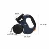 Retractable Dual Dog Leash with LED, 360° No Tangle – 3M Reflective, Dual Brakes for Each Dog