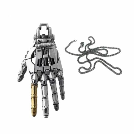 Robot Hand Pendant – Movable Bionic Finger Jewelry for Men & Women