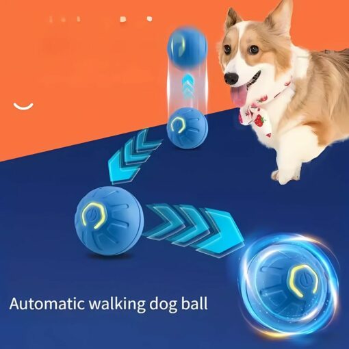 Smart Electronic Bouncing Ball Toy for Pets – USB Rechargeable, Interactive Play