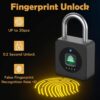 Smart Fingerprint Padlock – Keyless Biometric Lock with App, Waterproof for Gate, Locker & Office