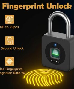 Smart Fingerprint Padlock – Keyless Biometric Lock with App, Waterproof for Gate, Locker & Office