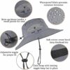 Solar Powered Fan Hat with Dual Fans – UPF 50+ Wide Brim Cooling Sun Hat for Men & Women