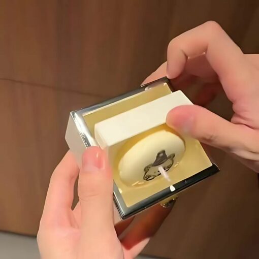 Surprise Rotating Ring Box with Bear Candle Cake – Birthday & Proposal Gift for Women