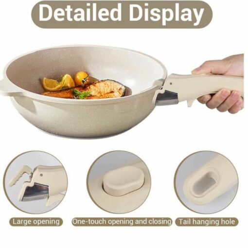 Universal Removable Pot Handle – Heat-Resistant Anti-Scald Grip Lock